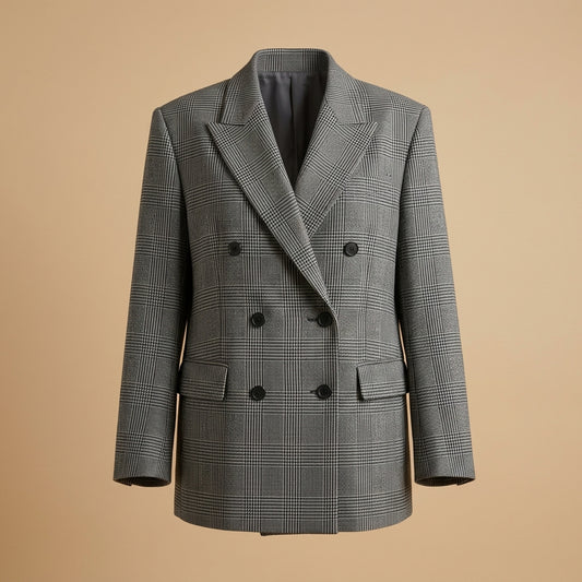 Blazer oversize principe di Galles